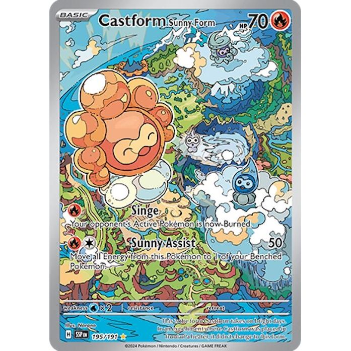 Image for Castform Sunny Form (195/191) (SV08: Surging Sparks) - Pokemon