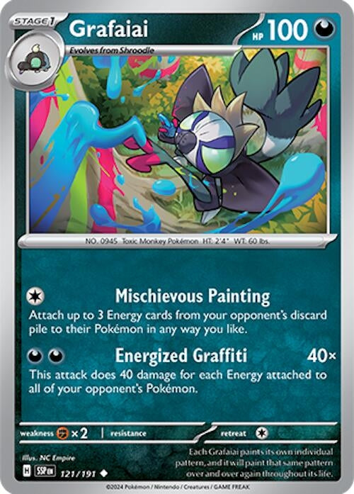 Image for Grafaiai (121/191) (SV08: Surging Sparks) - Pokemon