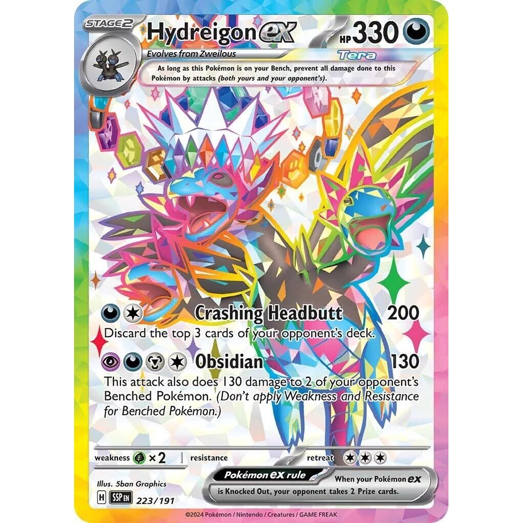 Hydreigon ex (223/191) (SV08: Surging Sparks) - PokeBox USA