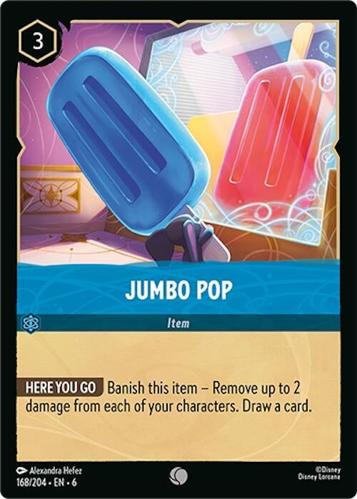 Image for Jumbo Pop (168/204) (Azurite Sea) (6) - Disney Lorcana
