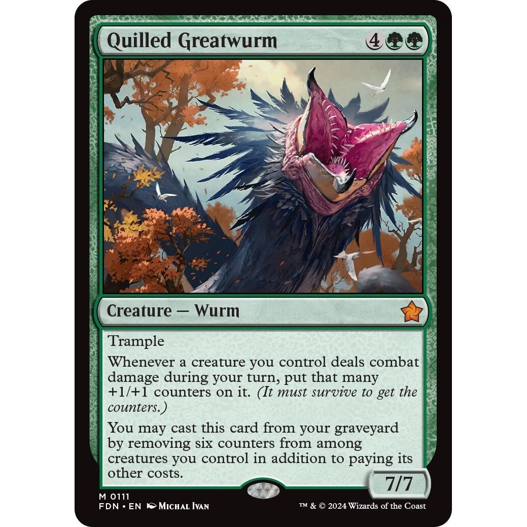 Quilled Greatwurm (111) (Foundations) - PokeBox USA