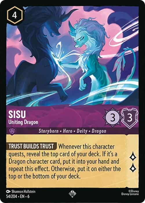 Image for Sisu - Uniting Dragon (54/204) (Azurite Sea) (6) - Disney Lorcana