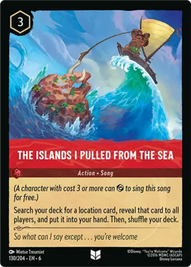Image for The Islands I Pulled From The Sea (130/204) (Azurite Sea) (6) - Disney Lorcana