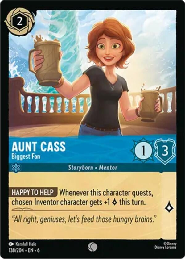Image for Aunt Cass - Biggest Fan (138/204) (Azurite Sea) (6) - Disney Lorcana
