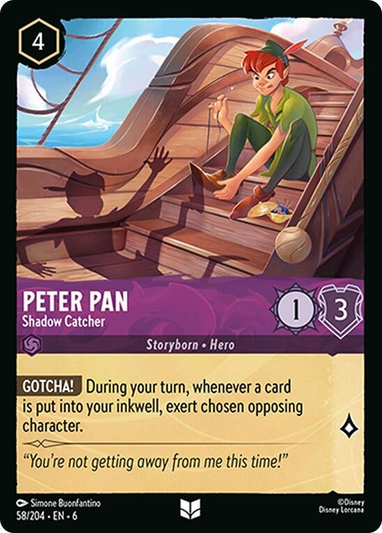 Image for Peter Pan - Shadow Catcher (58/204) (Azurite Sea) (6) - Disney Lorcana