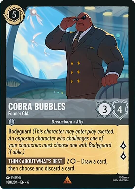 Image for Cobra Bubbles - Former CIA (188/204) (Azurite Sea) (6) - Disney Lorcana