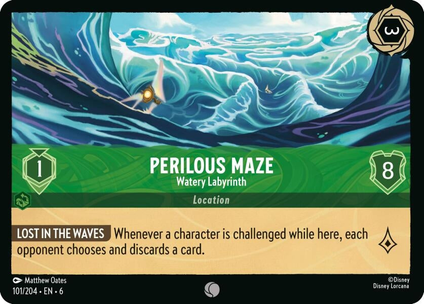 Image for Perilous Maze - Watery Labyrinth (101/204) (Azurite Sea) (6) - Disney Lorcana