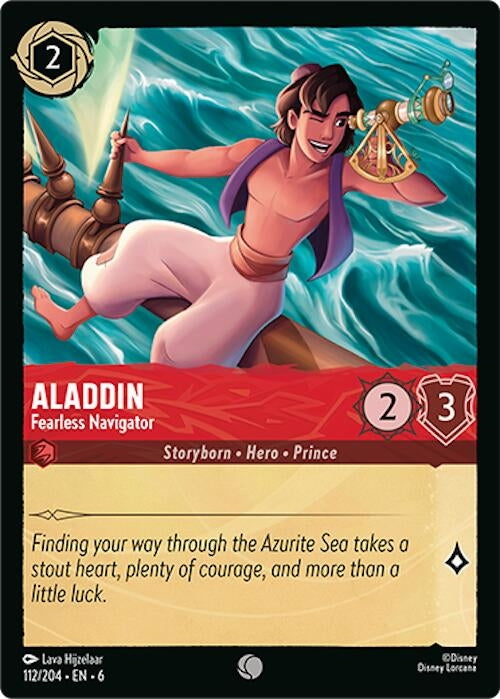 Image for Aladdin - Fearless Navigator (112/204) (Azurite Sea) (6) - Disney Lorcana