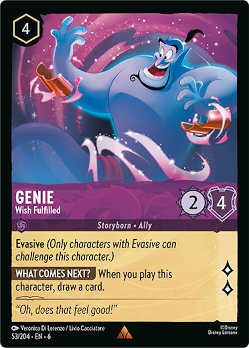 Image for Genie - Wish Fulfilled (53/204) (Azurite Sea) (6) - Disney Lorcana