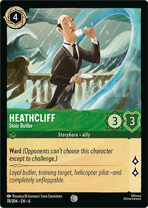 Image for Heathcliff - Stoic Butler (78/204) (Azurite Sea) (6) - Disney Lorcana