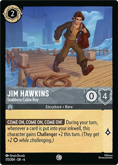 Image for Jim Hawkins - Stubborn Cabin Boy (173/204) (Azurite Sea) (6) - Disney Lorcana