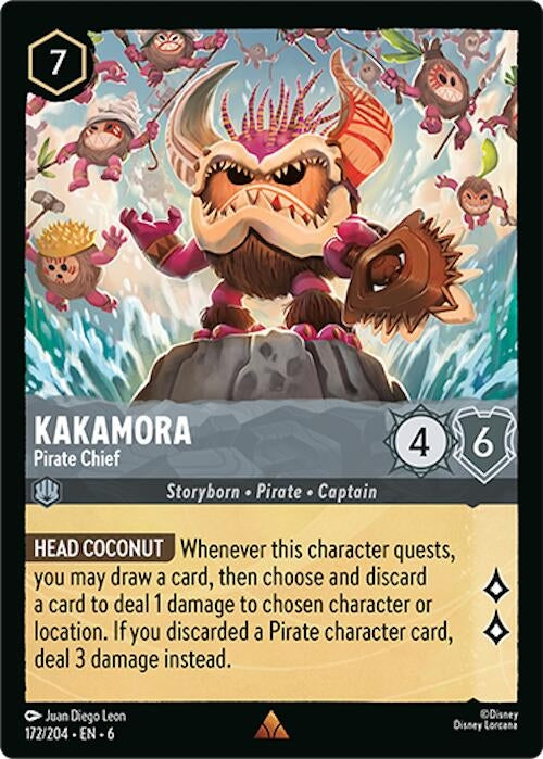 Image for Kakamora - Pirate Chief (172/204) (Azurite Sea) (6) - Disney Lorcana
