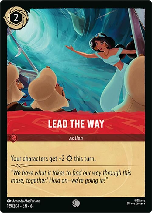 Image for Lead the Way (129/204) (Azurite Sea) (6) - Disney Lorcana