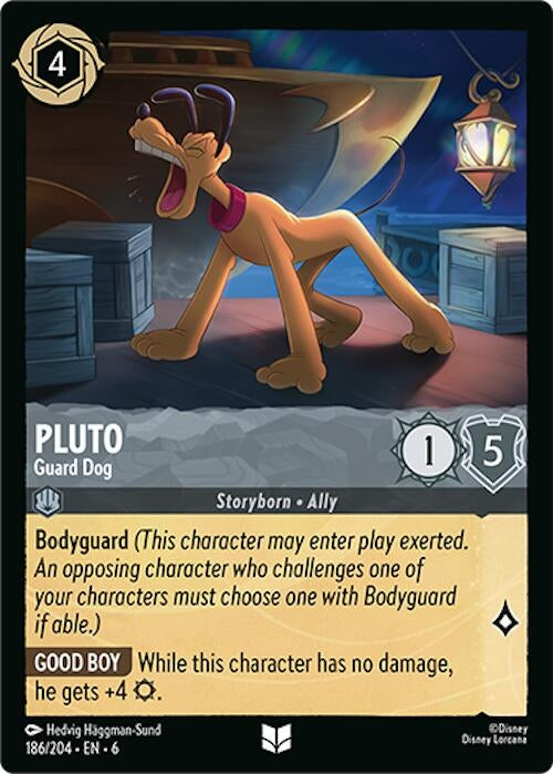 Image for Pluto - Guard Dog (186/204) (Azurite Sea) (6) - Disney Lorcana