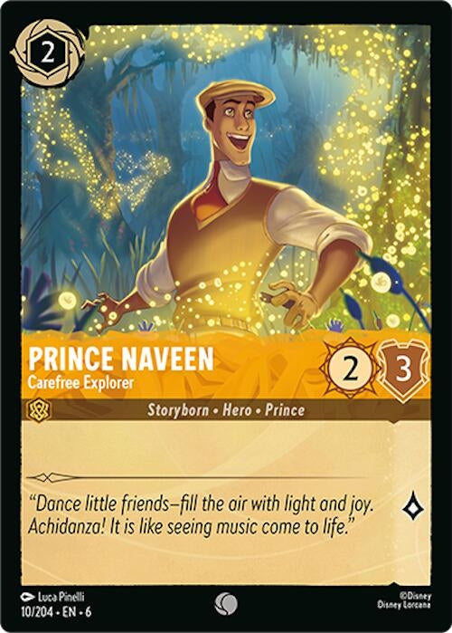 Image for Prince Naveen - Carefree Explorer (10/204) (Azurite Sea) (6) - Disney Lorcana