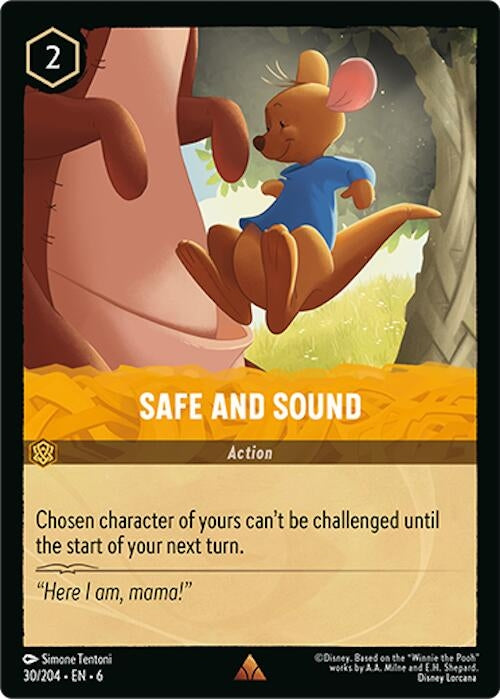 Image for Safe and Sound (30/204) (Azurite Sea) (6) - Disney Lorcana