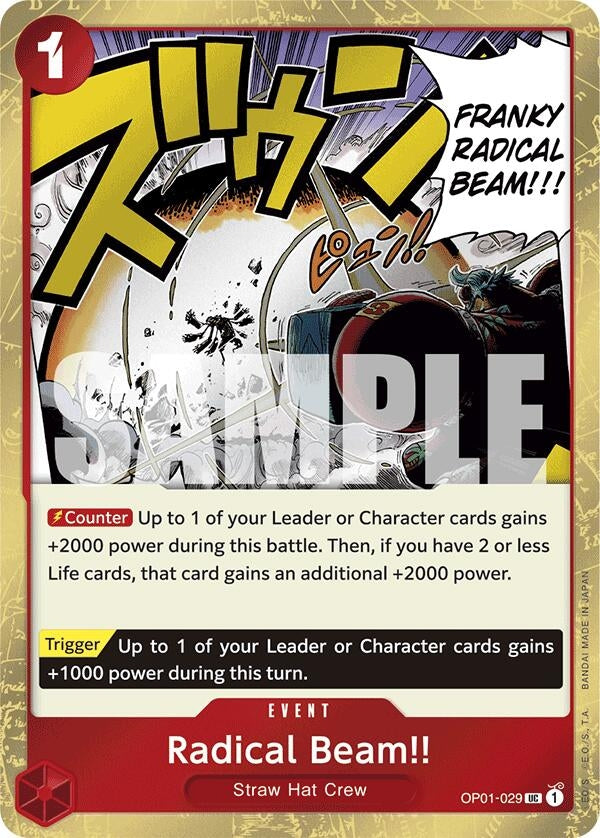 Image for Radical Beam!! (Jolly Roger Foil) (OP01-029) (Premium Booster -The Best-) (PRB-01) - One Piece Card Game