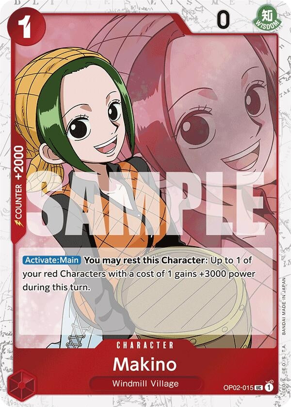 Image for Makino (Jolly Roger Foil) (OP02-015) (Premium Booster -The Best-) (PRB-01) - One Piece Card Game