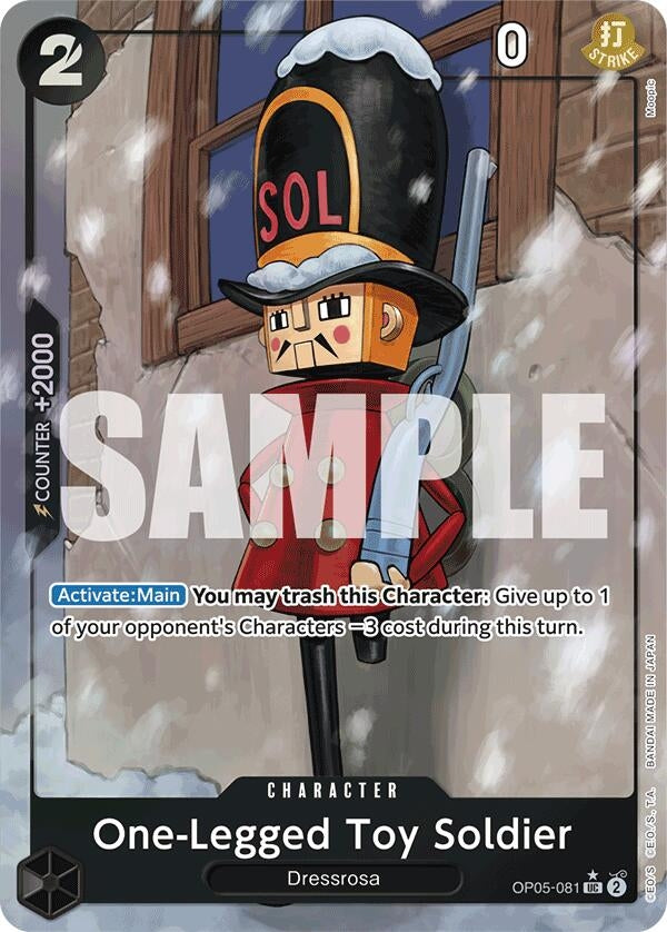 Image for One-Legged Toy Soldier (Full Art) (OP05-081) (Premium Booster -The Best-) (PRB-01) - One Piece Card Game