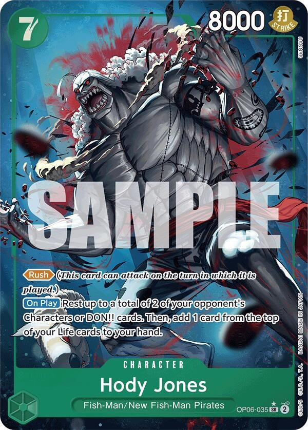 Image for Hody Jones (Alternate Art) (OP06-035) (Premium Booster -The Best-) (PRB-01) - One Piece Card Game