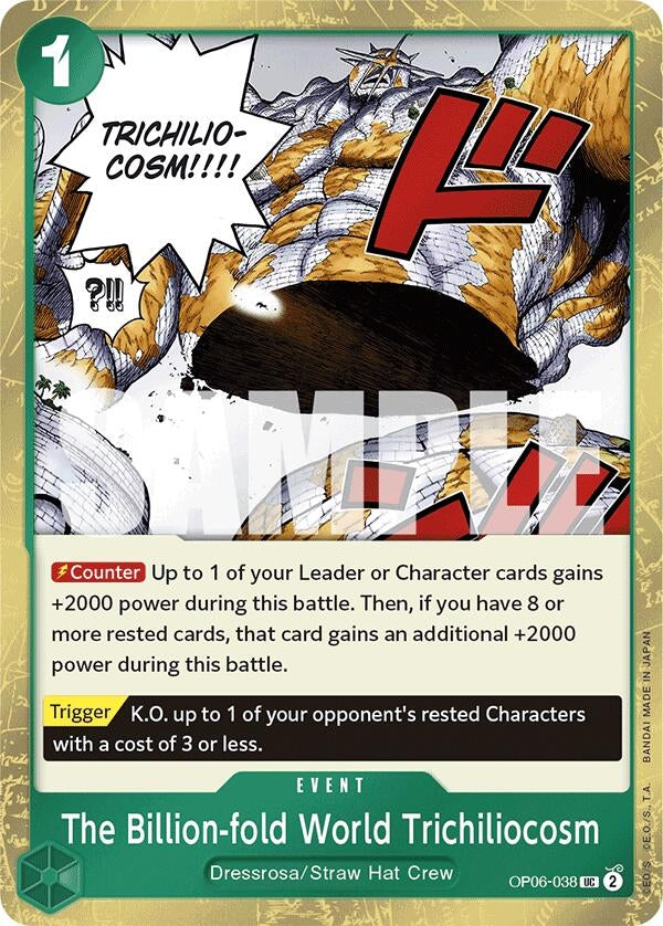 Image for The Billion-fold World Trichiliocosm (Jolly Roger Foil) (OP06-038) (Premium Booster -The Best-) (PRB-01) - One Piece Card Game