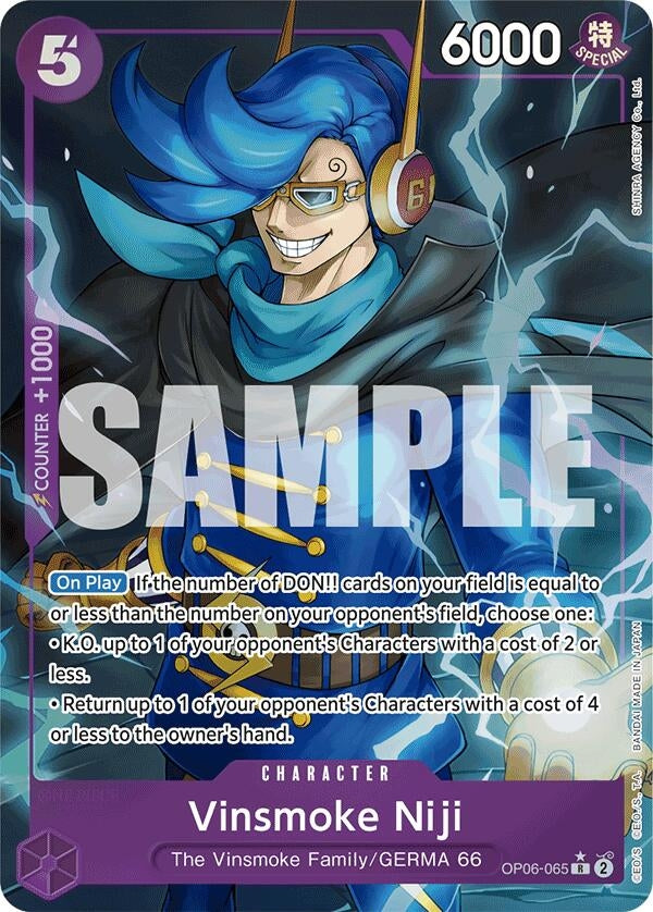 Image for Vinsmoke Niji (OP06-065) (Alternate Art) (OP06-065) (Premium Booster -The Best-) (PRB-01) - One Piece Card Game