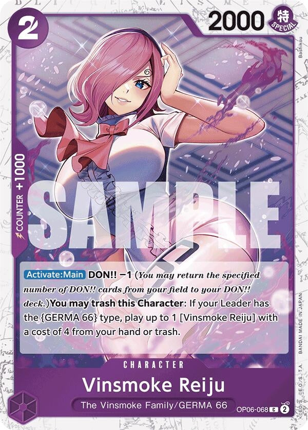 Image for Vinsmoke Reiju (OP06-068) (Jolly Roger Foil) (OP06-068) (Premium Booster -The Best-) (PRB-01) - One Piece Card Game