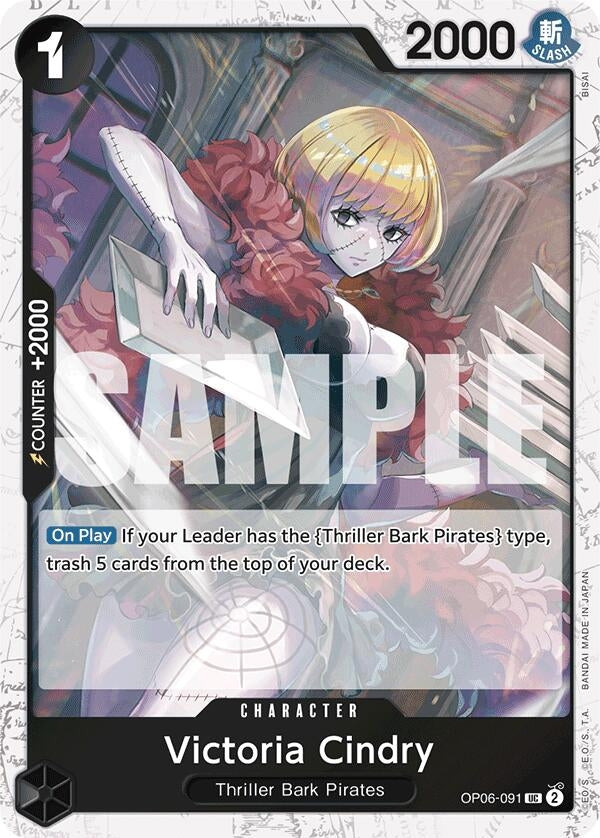 Image for Victoria Cindry (Jolly Roger Foil) (OP06-091) (Premium Booster -The Best-) (PRB-01) - One Piece Card Game