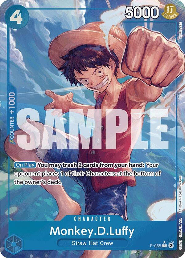 Image for Monkey.D.Luffy (P-055) (Full Art) (P-055) (Premium Booster -The Best-) (PRB-01) - One Piece Card Game
