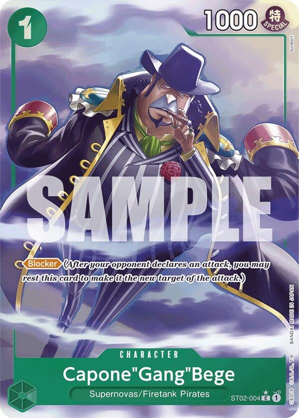 Image for Capone"Gang"Bege (ST02-004) (Alternate Art) (ST02-004) (Premium Booster -The Best-) (PRB-01) - One Piece Card Game