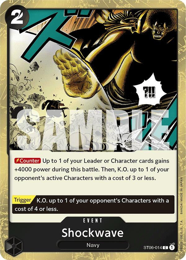Image for Shockwave (Jolly Roger Foil) (ST06-014) (Premium Booster -The Best-) (PRB-01) - One Piece Card Game