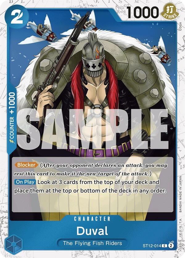 Image for Duval (Jolly Roger Foil) (ST12-014) (Premium Booster -The Best-) (PRB-01) - One Piece Card Game