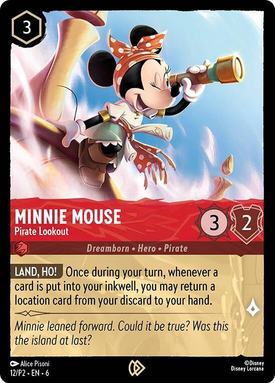 Image for Minnie Mouse - Pirate Lookout (12) (Disney Lorcana Promo Cards) (DLPC) - Disney Lorcana