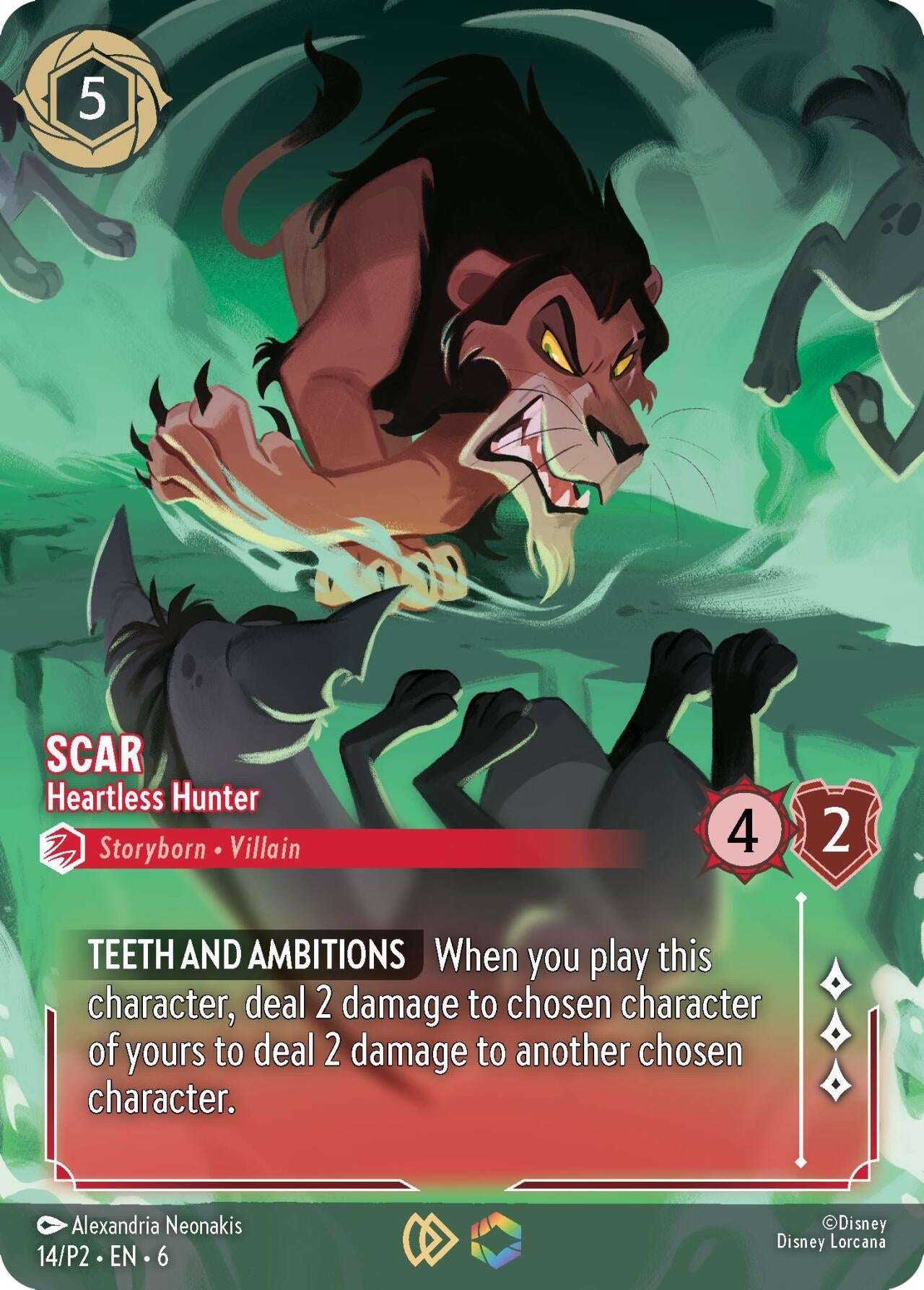 Image for Scar - Heartless Hunter (Store Championship) (14) (Disney Lorcana Promo Cards) (DLPC) - Disney Lorcana