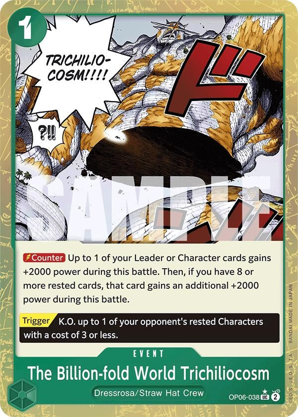 Image for The Billion-fold World Trichiliocosm (Textured Foil) (OP06-038) (Premium Booster -The Best-) (PRB-01) - One Piece Card Game