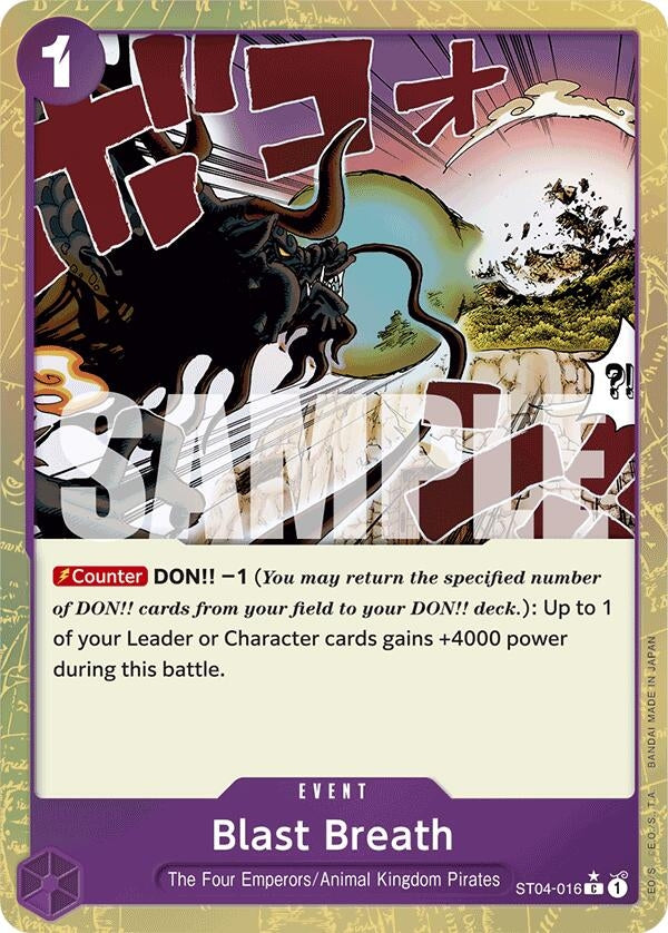 Image for Blast Breath (Textured Foil) (ST04-016) (Premium Booster -The Best-) (PRB-01) - One Piece Card Game