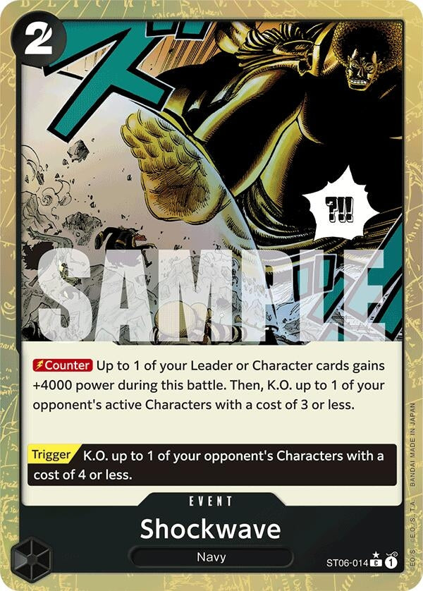 Image for Shockwave (Textured Foil) (ST06-014) (Premium Booster -The Best-) (PRB-01) - One Piece Card Game