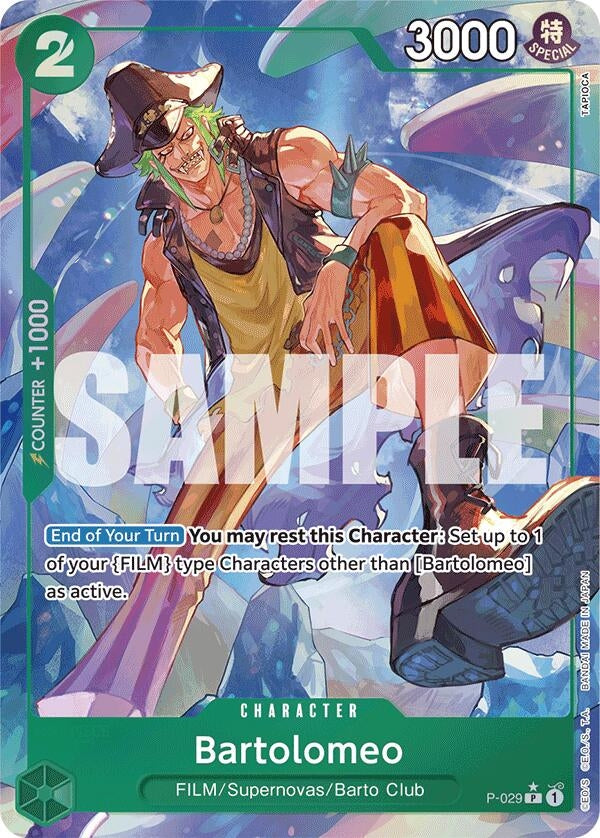 Image for Bartolomeo (P-029) (Full Art) (P-029) (Premium Booster -The Best-) (PRB-01) - One Piece Card Game