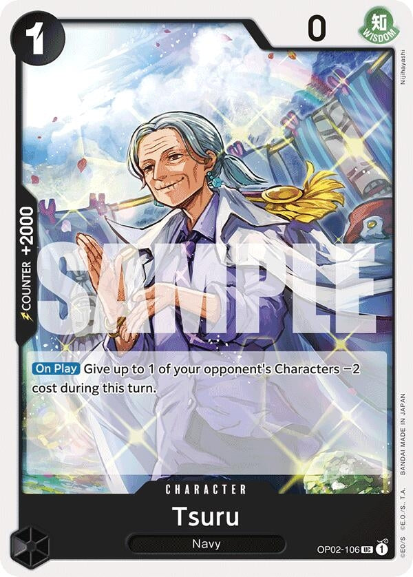 Image for Tsuru (Reprint) (OP02-106) (Premium Booster -The Best-) (PRB-01) - One Piece Card Game