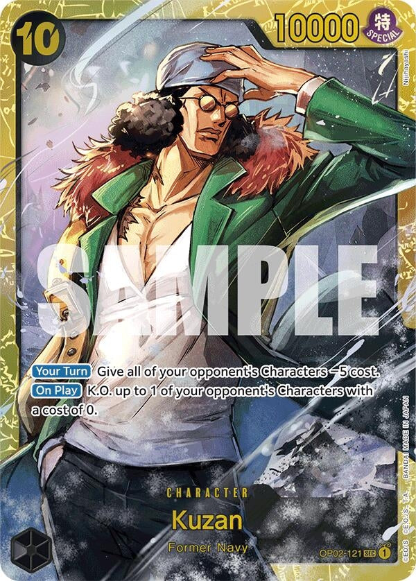 Image for Kuzan (OP02-121) (Reprint) (OP02-121) (Premium Booster -The Best-) (PRB-01) - One Piece Card Game