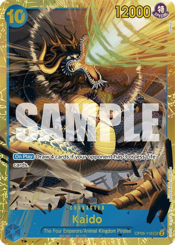 Image for Kaido (OP05-118) (Reprint) (OP05-118) (Premium Booster -The Best-) (PRB-01) - One Piece Card Game