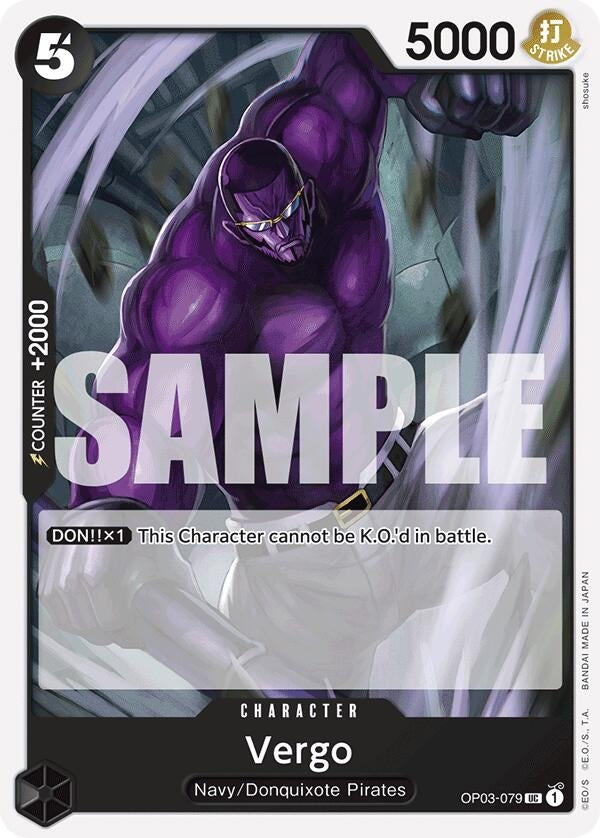 Image for Vergo (Reprint) (OP03-079) (Premium Booster -The Best-) (PRB-01) - One Piece Card Game