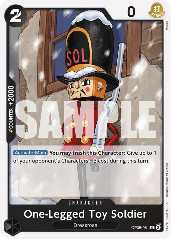 Image for One-Legged Toy Soldier (Reprint) (OP05-081) (Premium Booster -The Best-) (PRB-01) - One Piece Card Game