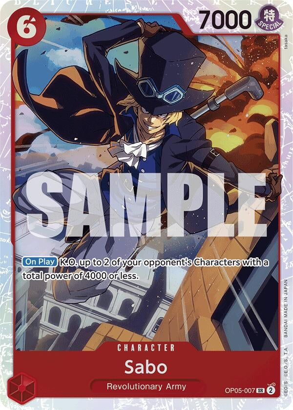 Image for Sabo (OP05-007) (Reprint) (OP05-007) (Premium Booster -The Best-) (PRB-01) - One Piece Card Game