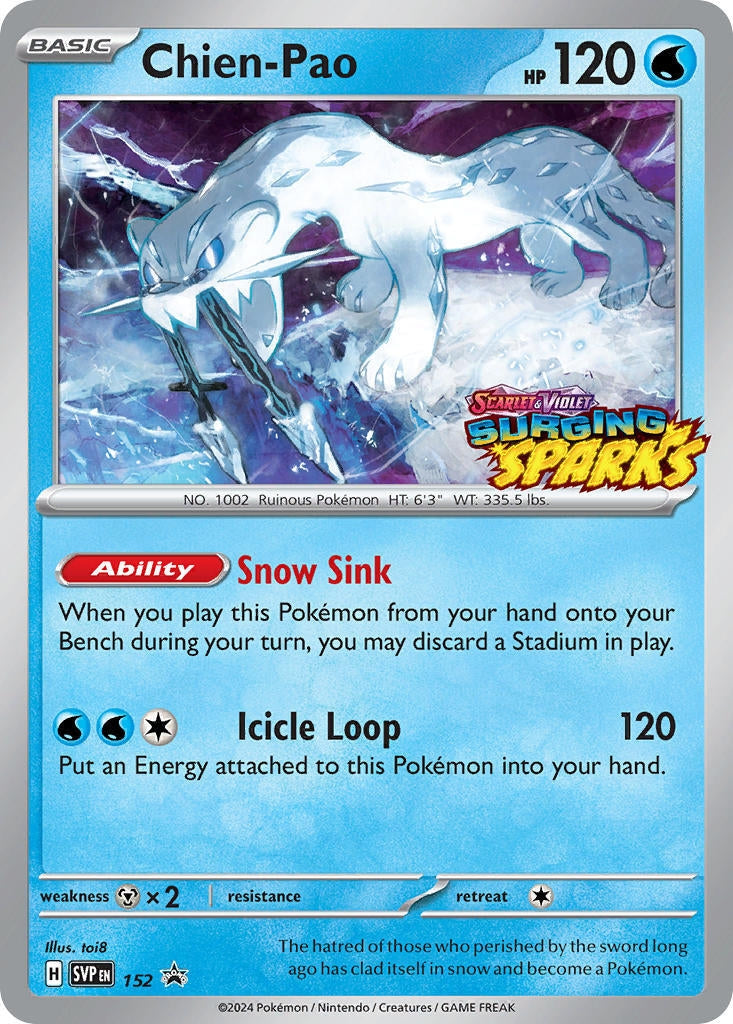 Image for Chien-Pao - 152 (152) (SV: Scarlet & Violet Promo Cards) (SVP) - Pokemon