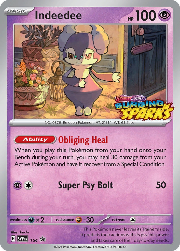 Image for Indeedee - 154 (154) (SV: Scarlet & Violet Promo Cards) (SVP) - Pokemon
