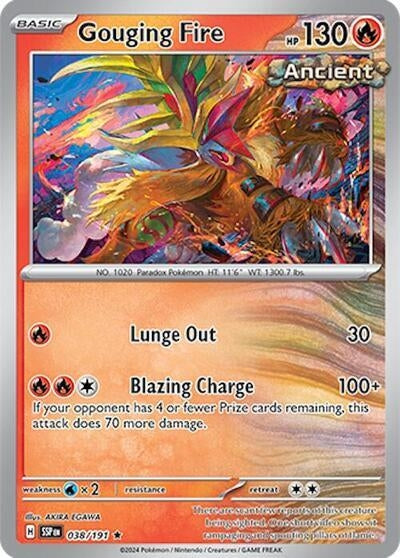 Image for Gouging Fire (038/191) (Deck Exclusives) (PR) - Pokemon