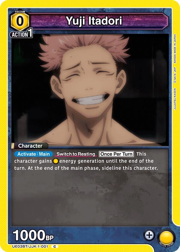 Image for Yuji Itadori (001) (UE03BT/JJK-1-001) (UE03BT: Jujutsu Kaisen) (UE03BT) - Union Arena