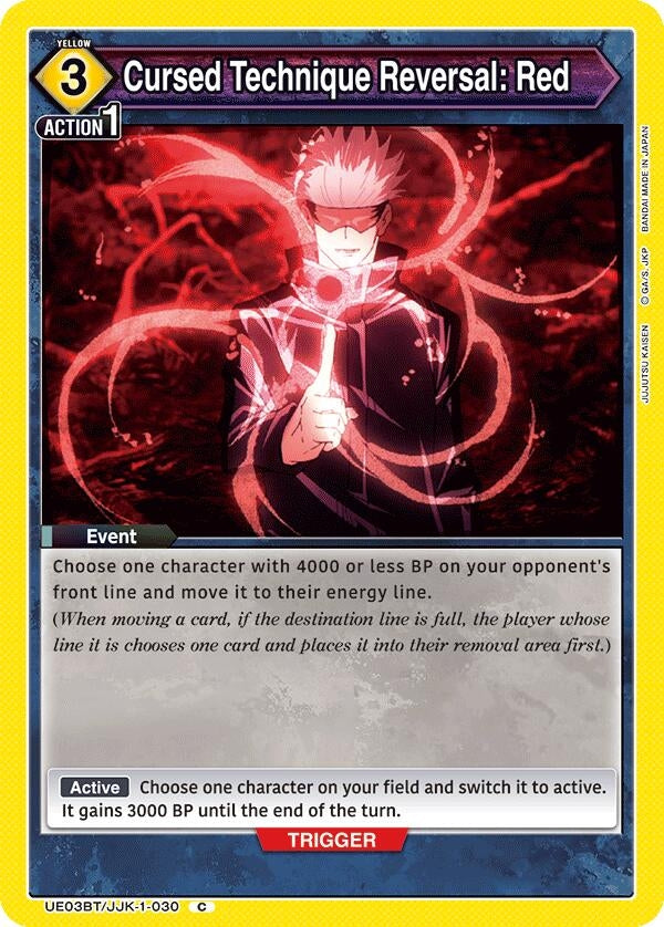 Image for Cursed Technique Reversal: Red (UE03BT/JJK-1-030) (UE03BT: Jujutsu Kaisen) (UE03BT) - Union Arena