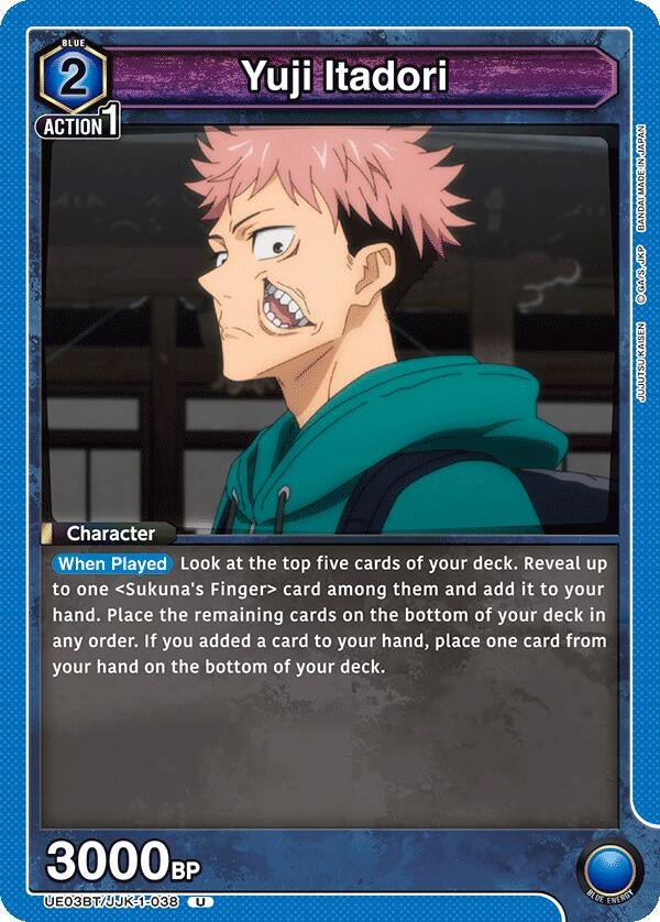 Image for Yuji Itadori (038) (UE03BT/JJK-1-038) (UE03BT: Jujutsu Kaisen) (UE03BT) - Union Arena